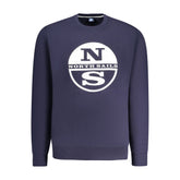 North Sails Blue Cotton Men Sweatshirt -   -  North Sails.